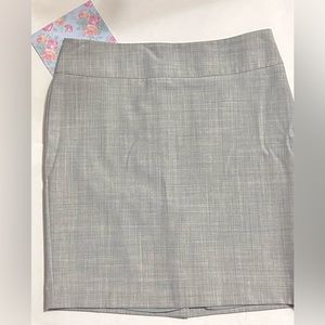grey skirt with slit on back, express design studio, size 10